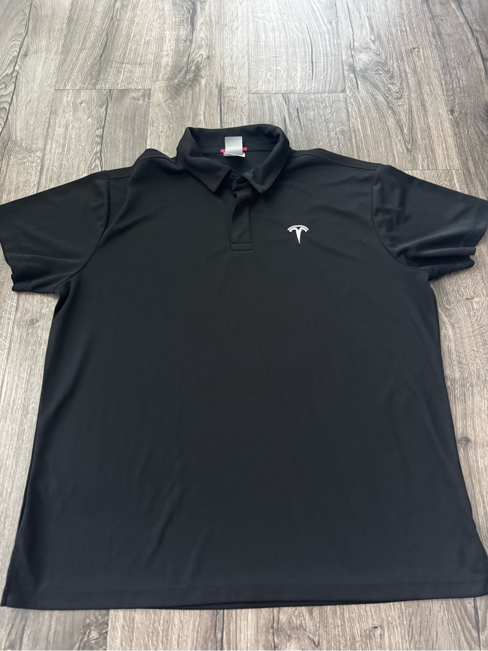 Tesla Men’s Black Polo Shirt - Embroidered Logo size XL golf